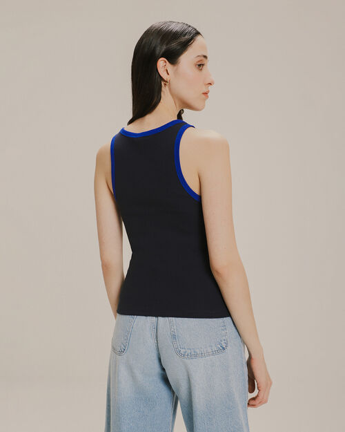 Tank Top Rib Contraste